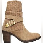 Taos Cozy Top Suede Boots Size 39 Tan Photo 0
