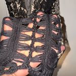 Black Crochet Women Swim Coverup Size undefined Photo 4