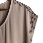 Poetry  Rhinestone Detail Scoop Neck Tan Blouse Photo 3