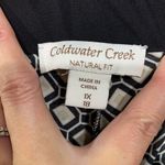 Coldwater Creek  Size 1X 18 Pants Natural Fit Geometric Print Elastic Drawstring Photo 2