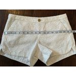 Lilly Pulitzer  100% Cotton White Eyelet Mini Shorts Size 0 Photo 5