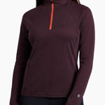 Kuhl  Womens Agility 1/4 Zip Long Sleeve Merino Wool Blend Base Layer Photo 0