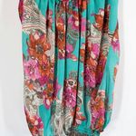 Cache Small Top Green Red Beaded Stones Banded Cami Tank Sleeveless Chiffon 557 Photo 4