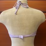 PINK - Victoria's Secret Victoria’s Secret PINK Bikini Top High Neck Halter Swimsuit Swim L Large New Photo 1