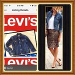 Levi's  Easy Rider denim jacket dark wash moto western street wear size M Photo 5