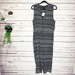 Lucky Brand NWT Black & White Sleeveless Cropped Jumpsuit Size Medium Photo 5