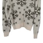 VERO MODA  Snowy Frost Long Sleeve O Neck Pullover Sweater size Large Holiday Photo 8