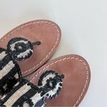 Jack Rogers  Women's Black and White Striped Sandals Photo 7