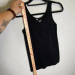 Coobie | Black Tank Top Shapewear Shirt One Size Size undefined Photo 2