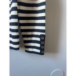 Tommy Hilfiger Black and White Stripe Funnel Neck Long Sleeve Top Photo 5