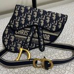 Christian Dior Dior Oblique Navy and Gold Crossbody Bag Photo 0