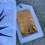 Hawaii Chick Cosmetic Travel Bag Clutch Pouch Floral Tropical White Colorful Pink Photo 1