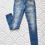 Abercrombie & Fitch Women’s Super Skinny Fit Bedazzled Blue Denim Jeans 8 NWT Photo 0