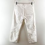 AGOLDE Parker High Rise Button Fly Crop Straight Leg Jeans White 27 / 4 Photo 8