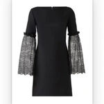 Slate + Willow Black Lace Sleeve Cut Out Back Dress size 0 Photo 5