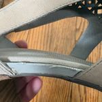 Rockport Taupe Suede Laser Cut Peep Toe Leather Ankle Bootie Heels Size 8 Tan Photo 9