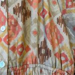 THML  Women's Geometric Midi Dress - Pink and Orange Photo 2