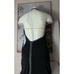 J'adore Maxara Black Bodycon Halter Maxi Strappy Dress Diamante Size 40 Small Photo 8