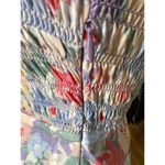 ASTR Puff Sleeve Smocked Bust Midi Pastel Print Floral Dress Size Small Photo 6