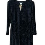 Molly Malloy 90’s Vintage Black Long Sleeve Stretchy Corduroy Short Dress Photo 0