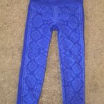 Lululemon Ebb To Street Sapphire Blue Seamless Snakeskin Photo 3
