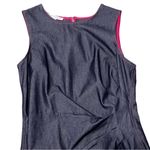 Maggy London  Chambray Denim Sleeveless Dress Photo 5