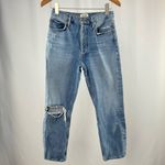 AGOLDE  Riley High Rise Straight Crop in Endeavor Blue Size 26‎ Photo 3