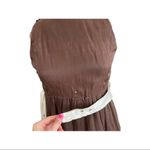 J.O.A. Vintage 1960s Leslie by Kasper Brown Organza Dress Photo 9