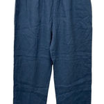 Joh Apparel 100% Linen Blue Capris‎ Pants Size LARGE Photo 0