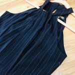 Julia Jordan NWT  Women's Pinstriped Jumpsuit Blue Size 8. Photo 8