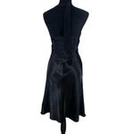 Forever 21 Elegant Black Sleeveless Halter Style Satin Like Dress Balletcore flair Photo 1