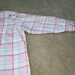 L.L.Bean Pink Fleece Plaid Shirt Photo 7