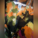 CAbi Floral Sheer Kimono Tie Blouse Style 146 Black Multicolor Medium Li… Photo 10