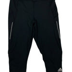 Adidas Capris Medium Black Activewear Athleisure Gym Running Training Photo 0