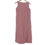 American Giant Women's Linen Tie Dress Size XS Twilight Mauve Made In USA Pink Photo 5