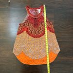 Sundance red & orange floral tank top size 6 Photo 8