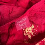 Bohemian Fairy Corset Style Dress Red Floral Handkerchief Hem Womens Free Size Size undefined Photo 9