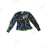 Veronica Beard  Black Floral Blouse Photo 6