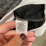 Andthewhy Textured Knit Double Layered Hoodie Sweatshirt Grey White Size Small Photo 6