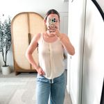 L'Agence  Champagne Reva Silk Tank Top Photo 7