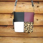 NWT Black White Crossbody Leather Bag Black Photo 9