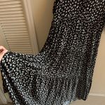 Natural Life  Rebecca Boho black Floral Tiered shirt Midi maxi Dress Photo 7