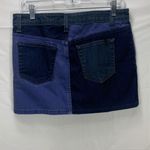 joe's jeans Joe’s Jeans Daisy Blue Denim Patchwork Color Block Mini Skirt Size 28 Photo 3