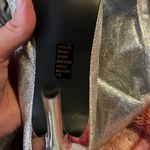 Colin Stuart 10 silver foil point faux fur high boots Photo 1