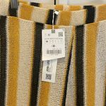 ZARA NWT Stripe Crochet Pants - Women Size M - Black/Yellow/Cream Photo 1