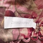 Zimmermann Cassia Cropped Scalloped Floral Print linen Top size 1 Photo 5