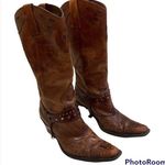 MIA  Thunderbird Rockstar Western Boots Motorcycle Eagle Antiqued Distressed Photo 0