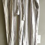 Jolt Striped Shorts Womens L Large Casual Summer Boho Beige Brown Blue Linen Photo 6