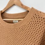 Aerie Offline by Women's Brown Perforated Knit Oversized Sweater Medium Soft Photo 3
