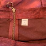 Old Navy Cranberry Wine Suede Aline Mini Skirt 4 Photo 4